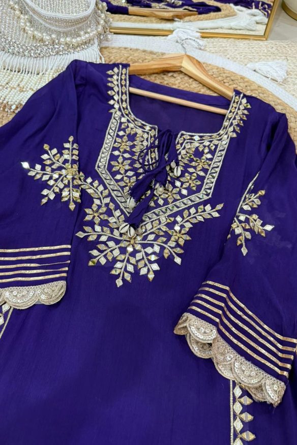 Chinnon Sharara Three Piece Suit