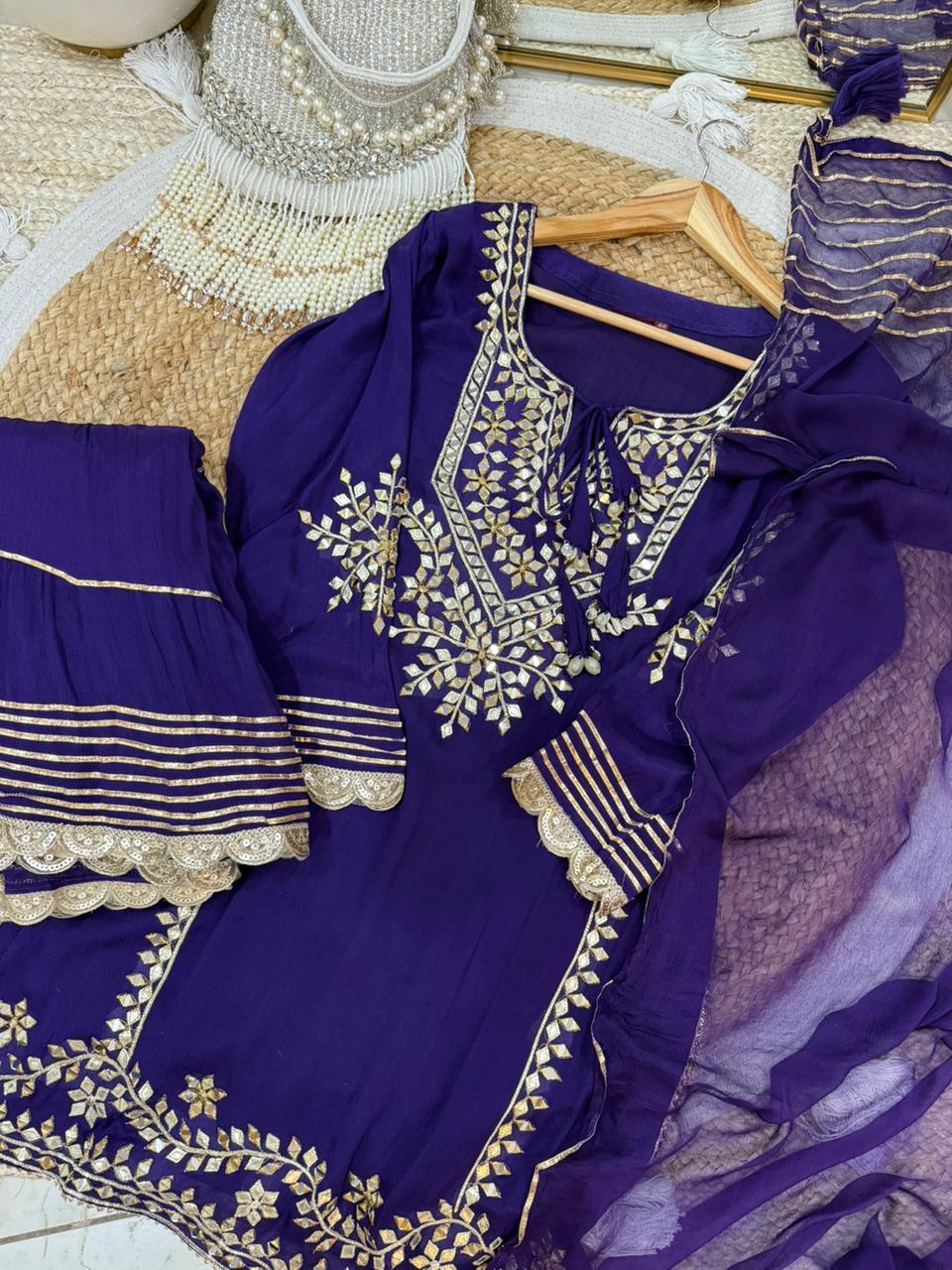 Chinnon Sharara Three Piece Suit - Image 3