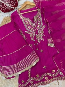 Chinnon Sharara Three Piece Suit