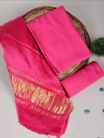 Chanderi Silk Plain Concept Dress - Image 6