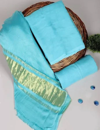 Chanderi Silk Plain Concept Dress - Image 5